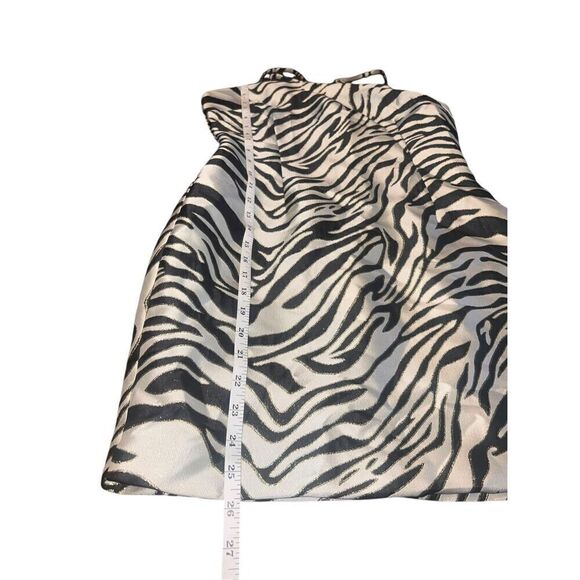 Free people Audette Kate Mini zebra black and white Dress small - Picture 7 of 9
